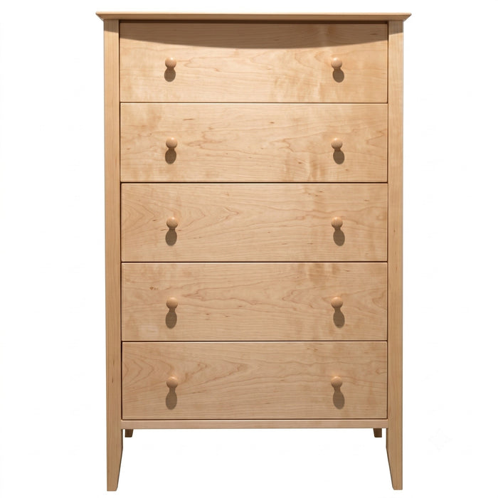 Cottage Five Drawer Chest — Maple wood reference; selected finish may differ