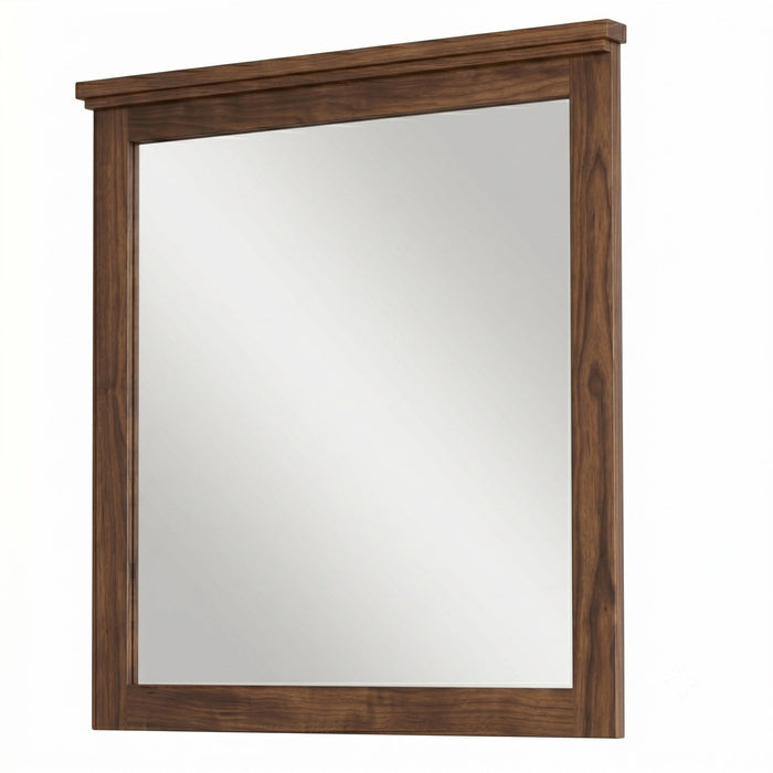Cottage Mirror — Walnut wood reference; selected finish may differ