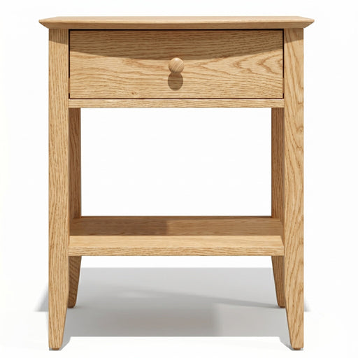 Cottage One Drawer Nightstand — Oak wood reference; selected finish may differ
