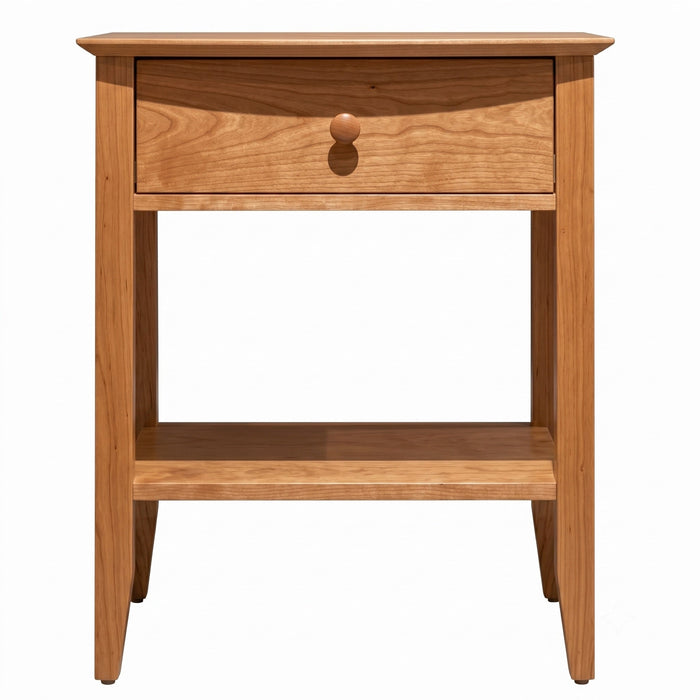 Cottage One Drawer Nightstand — Cherry wood reference; selected finish may differ