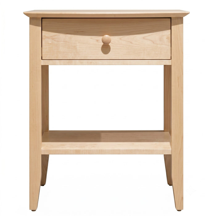 Cottage One Drawer Nightstand — Maple wood reference; selected finish may differ