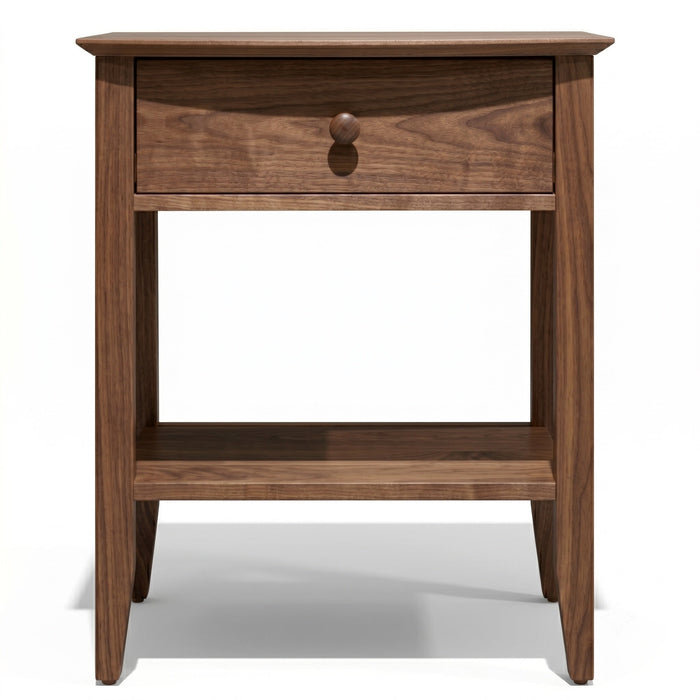 Cottage One Drawer Nightstand — Walnut wood reference; selected finish may differ