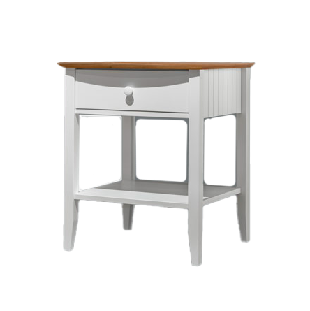 Coastal One Drawer Nightstand — Maple wood reference; selected finish may differ