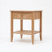 Coastal One Drawer Nightstand — Oak wood reference; selected finish may differ