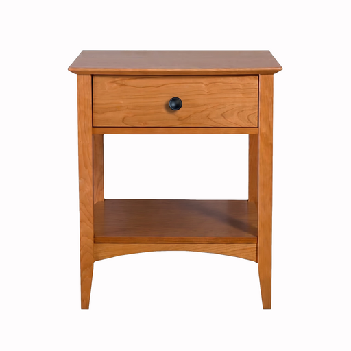 Traditional One Drawer Nightstand — Cherry wood reference; selected finish may differ