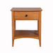 Traditional One Drawer Nightstand — Cherry wood reference; selected finish may differ