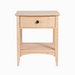 Traditional One Drawer Nightstand — Maple wood reference; selected finish may differ