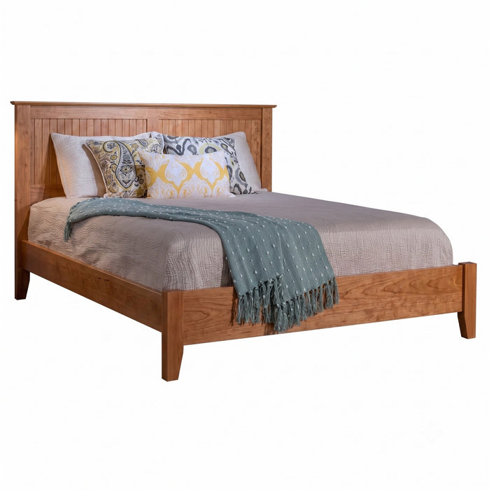 Cottage Panel Bed Low Footboard — Cherry wood reference; selected finish may differ
