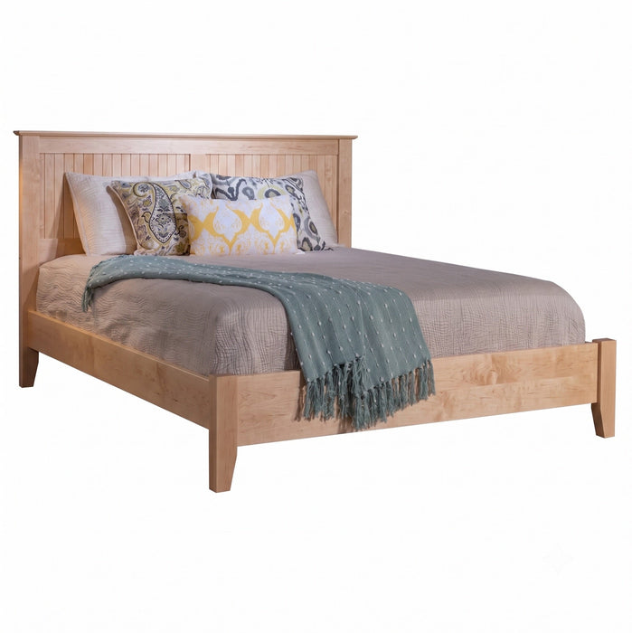Cottage Panel Bed Low Footboard — Maple wood reference; selected finish may differ