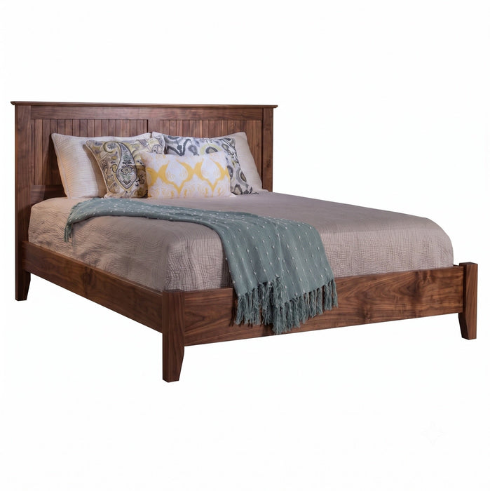Cottage Panel Bed Low Footboard — Walnut wood reference; selected finish may differ