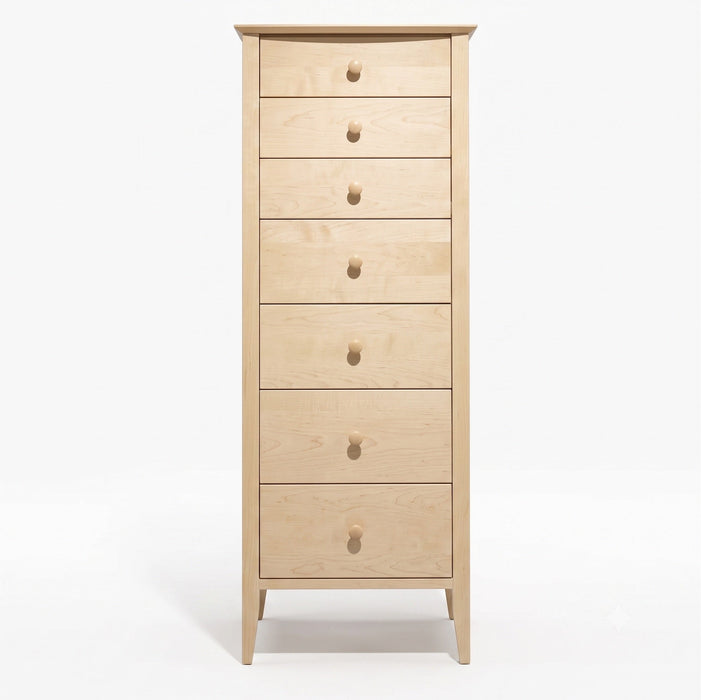 Seven Drawer Cottage Lingerie Chest — Maple wood reference; selected finish may differ