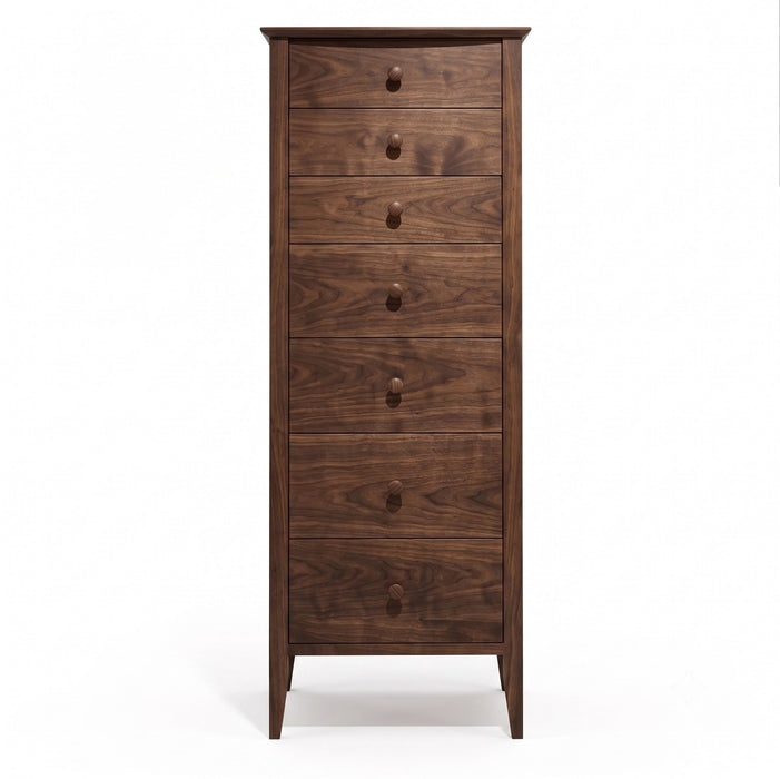 Seven Drawer Cottage Lingerie Chest — Walnut wood reference; selected finish may differ