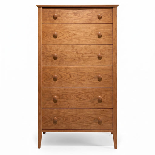 Cottage Six Drawer Chest — Cherry wood reference; selected finish may differ