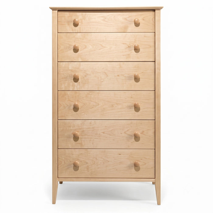 Cottage Six Drawer Chest — Maple wood reference; selected finish may differ