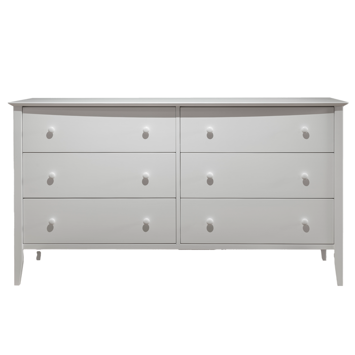 Cottage Six Drawer Dresser — Maple wood reference; selected finish may differ