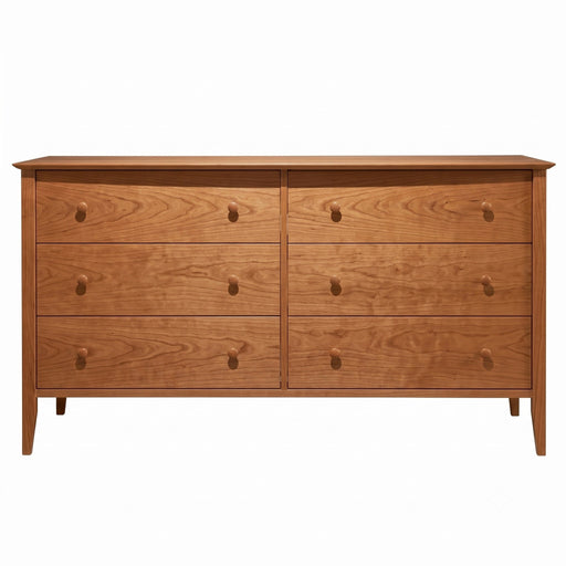 Cottage Six Drawer Dresser — Cherry wood reference; selected finish may differ