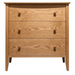 Cottage Three Drawer Nightstand — Oak wood reference; selected finish may differ