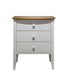 Coastal Three Drawer Nightstand — Maple wood reference; selected finish may differ