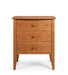 Coastal Three Drawer Nightstand — Cherry wood reference; selected finish may differ