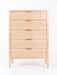 Essex Five Drawer Chest — Maple wood reference; selected finish may differ