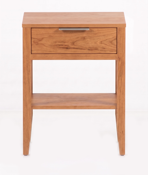 Essex One Drawer Nightstand — Cherry wood reference; selected finish may differ