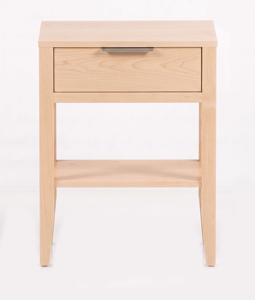 Essex One Drawer Nightstand — Maple wood reference; selected finish may differ