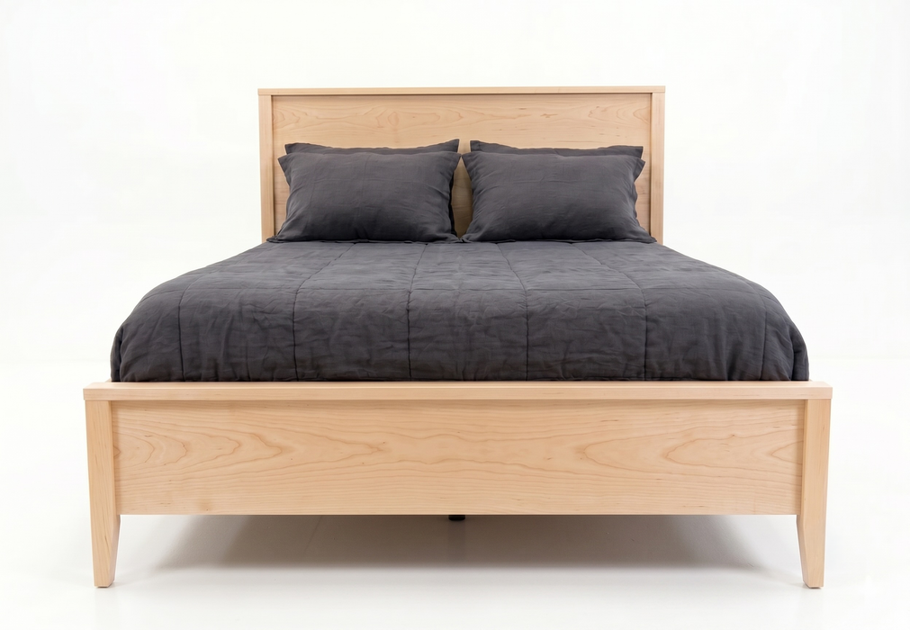 Essex Panel Bed Low Footboard — Maple wood reference; selected finish may differ