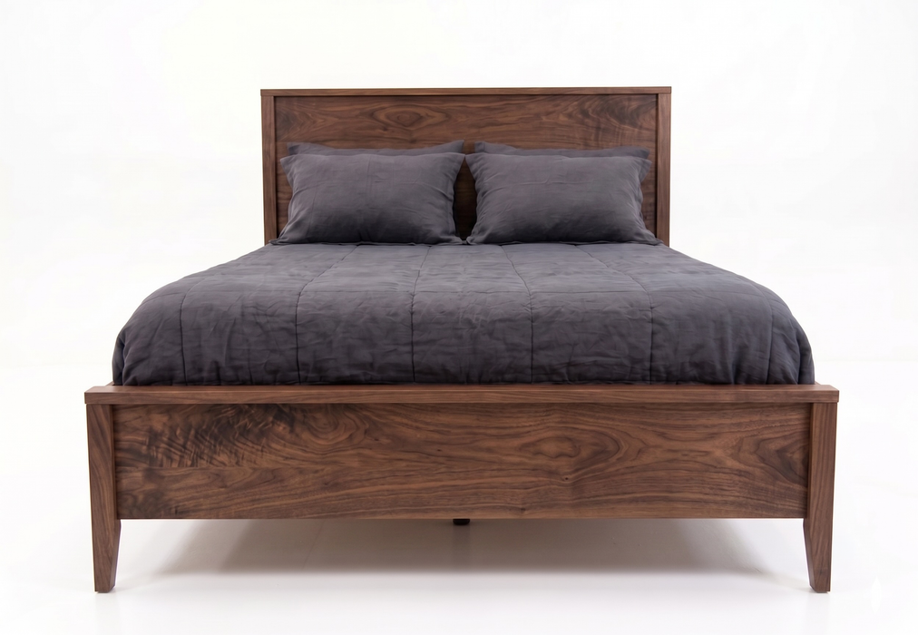Essex Panel Bed Low Footboard — Walnut wood reference; selected finish may differ