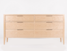 Essex Six Drawer Dresser — Maple wood reference; selected finish may differ