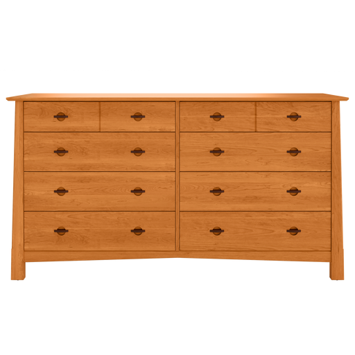 Heritage Fascade Eight Drawer Dresser — Cherry wood reference; selected finish may differ