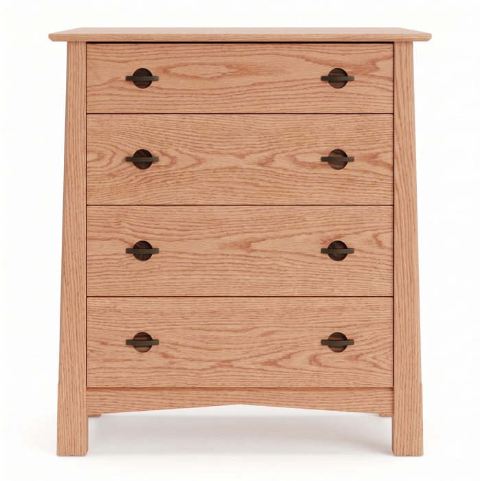 Heritage Four Drawer Chest — Oak wood reference; selected finish may differ