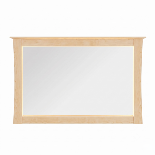 Heritage Mirror — Maple wood reference; selected finish may differ