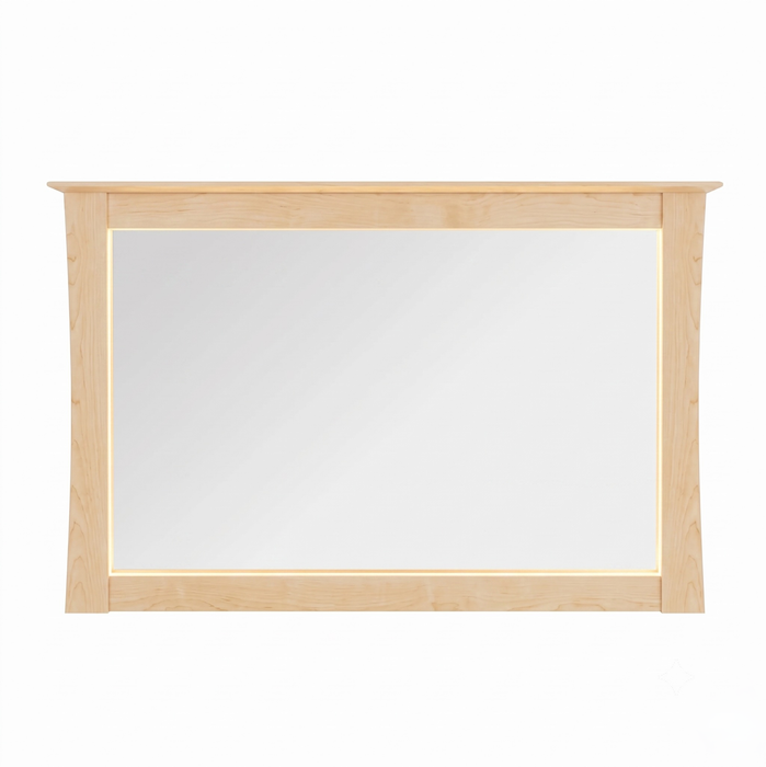 Heritage Mirror — Maple wood reference; selected finish may differ