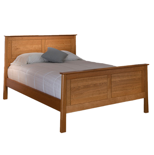 Heritage Panel Bed High Footboard — Cherry wood reference; selected finish may differ