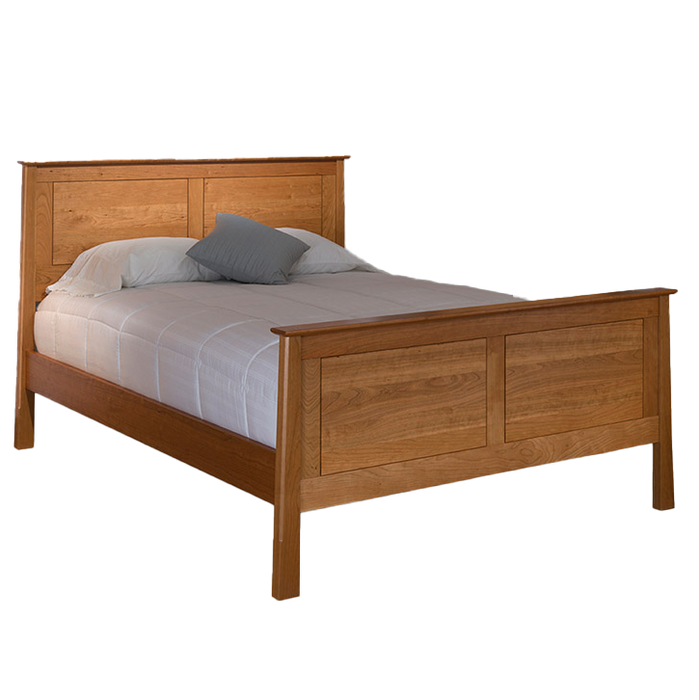 Heritage Panel Bed High Footboard — Cherry wood reference; selected finish may differ