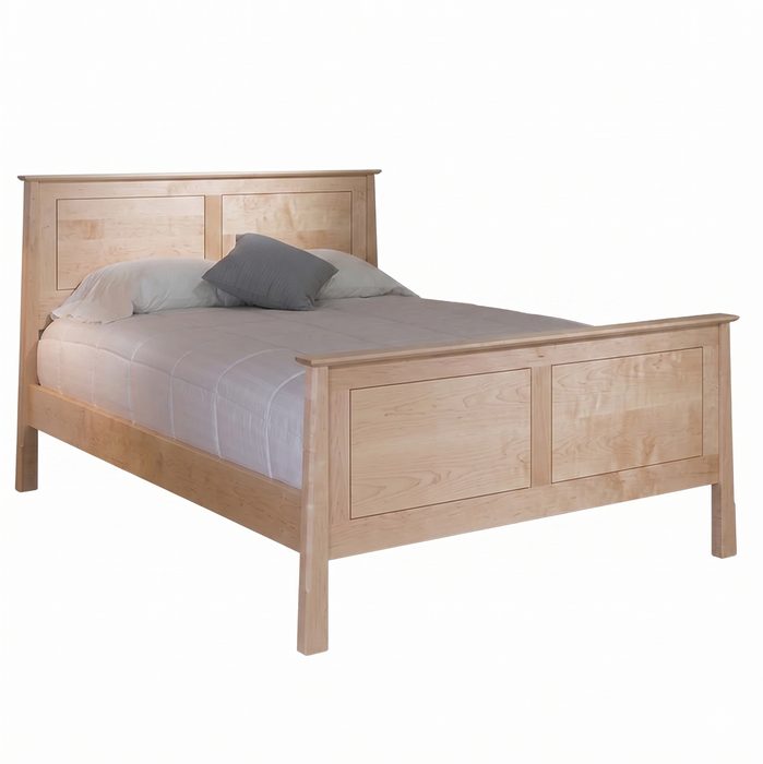 Heritage Panel Bed High Footboard — Maple wood reference; selected finish may differ