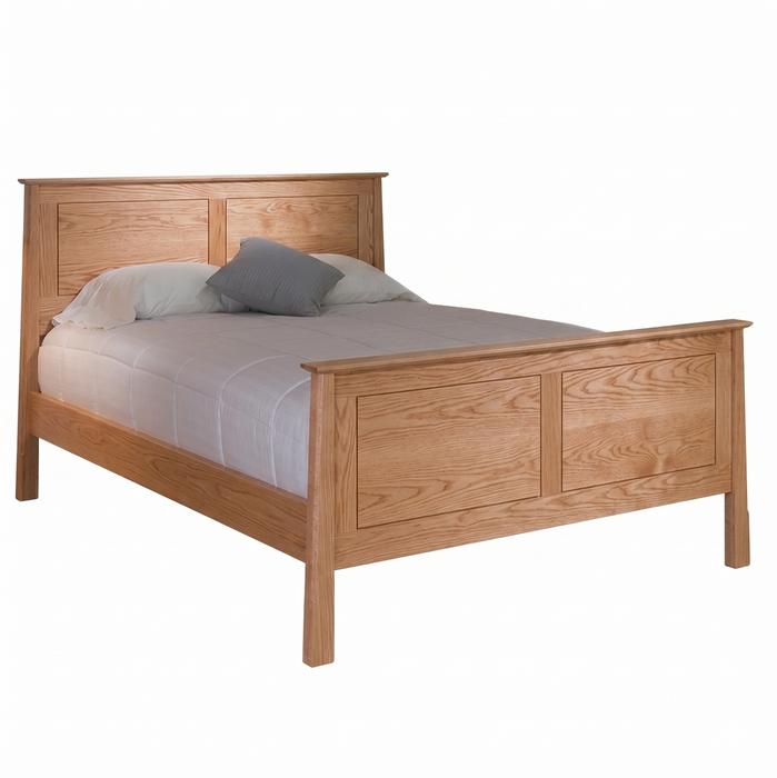Heritage Panel Bed High Footboard — Oak wood reference; selected finish may differ