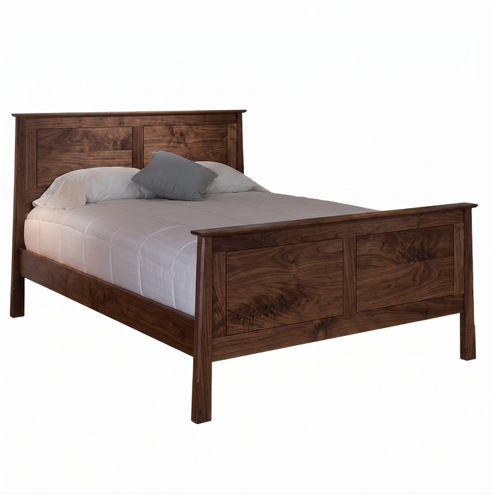 Heritage Panel Bed High Footboard — Walnut wood reference; selected finish may differ