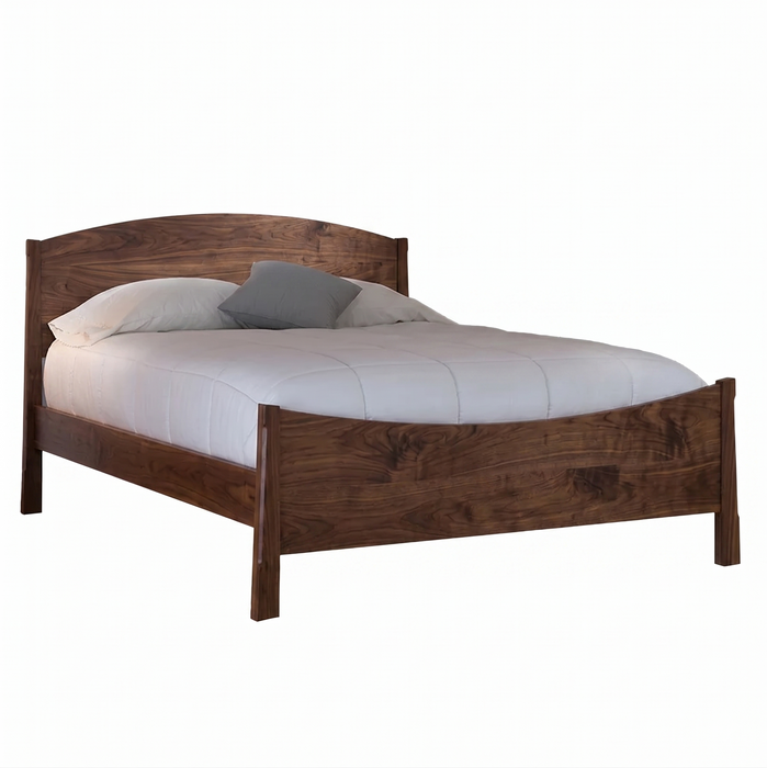 Heritage Half Moon Reverse Panel Bed — Walnut wood reference; selected finish may differ