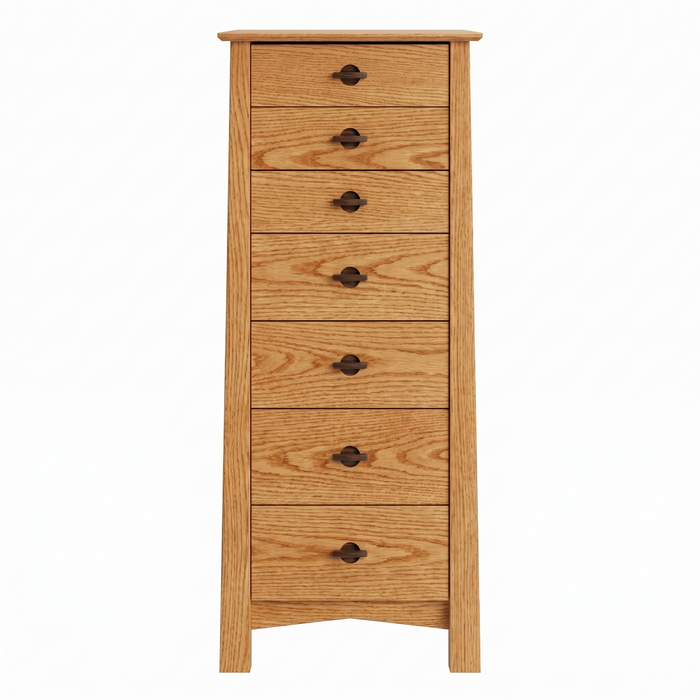 Heritage Seven Drawer Lingerie Chest — Oak wood reference; selected finish may differ