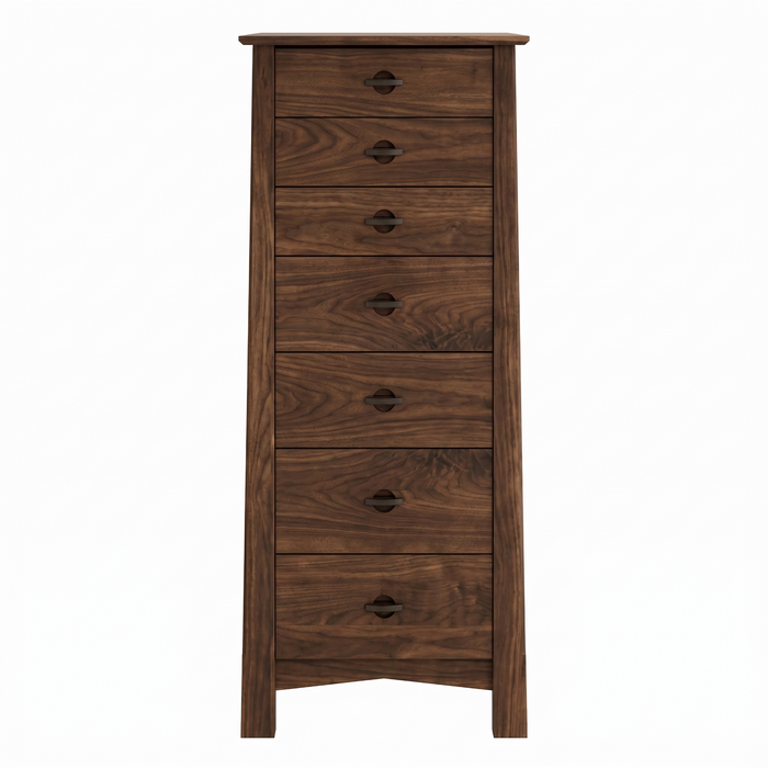 Heritage Seven Drawer Lingerie Chest — Walnut wood reference; selected finish may differ
