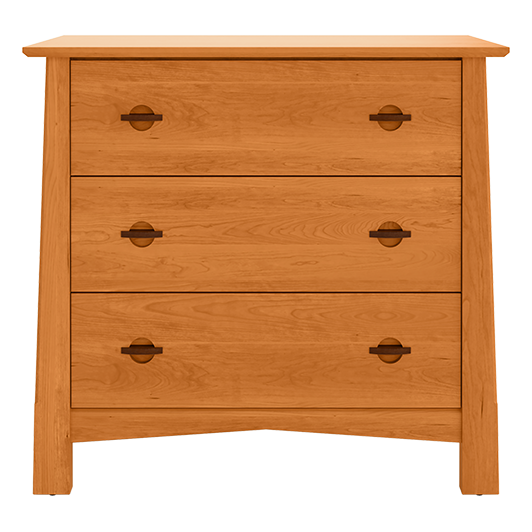 Heritage Three Drawer Chest — Cherry wood reference; selected finish may differ