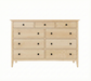 Manchester Nine Drawer Dresser — Maple wood reference; selected finish may differ