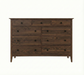Manchester Nine Drawer Dresser — Walnut wood reference; selected finish may differ