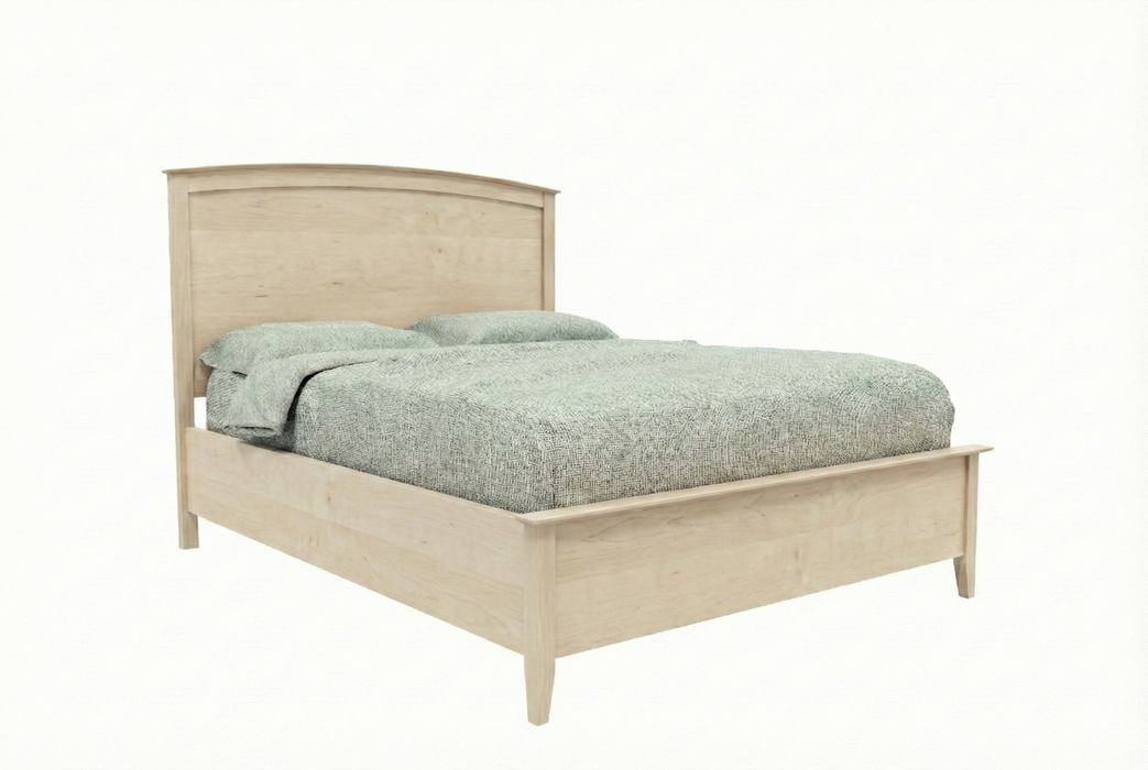 Manchester Panel Bed Low Footboard — Maple wood reference; selected finish may differ