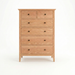 Manchester Six Drawer Chest — Oak wood reference; selected finish may differ