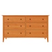 Manchester Six Drawer Dresser — Cherry wood reference; selected finish may differ