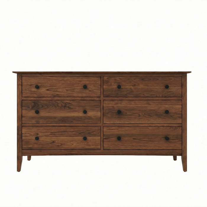 Manchester Six Drawer Dresser — Walnut wood reference; selected finish may differ