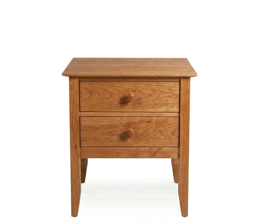 Manchester Two Drawer Nightstand — Cherry wood reference; selected finish may differ