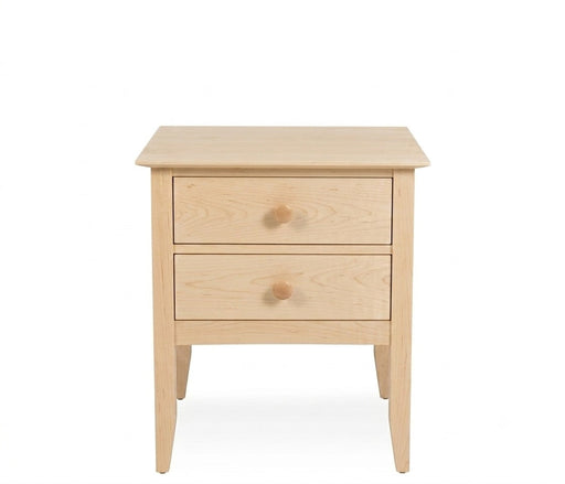 Manchester Two Drawer Nightstand — Maple wood reference; selected finish may differ